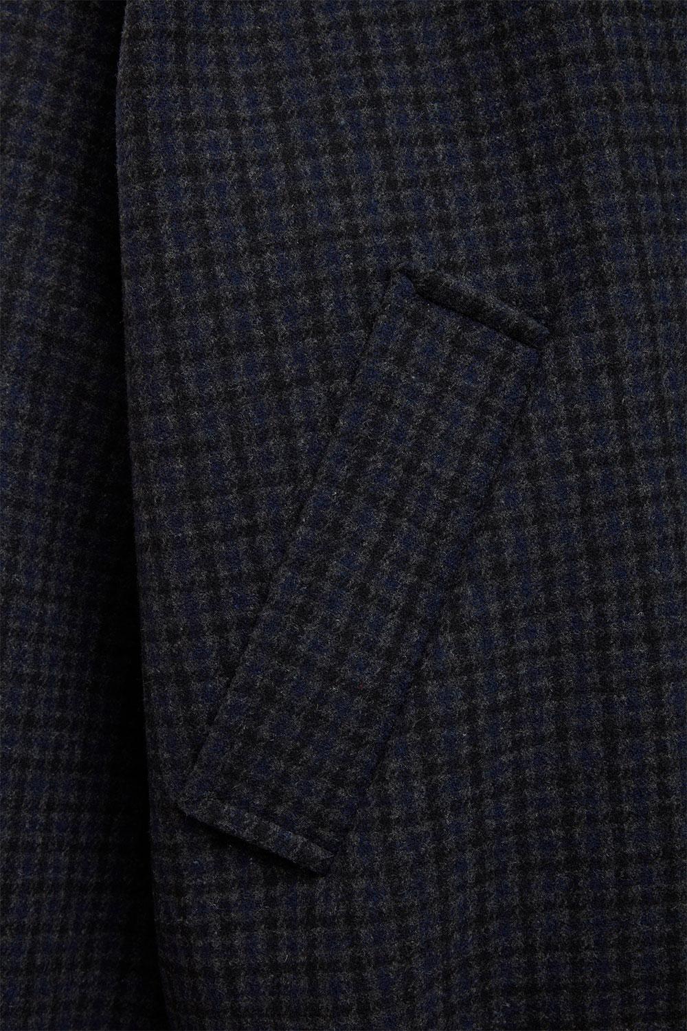 Elvine Narian Woll Jacken Grey Check Herren Wolljacke grau